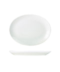 Genware Porcelain Oval Plate 25.4cm/ 10"