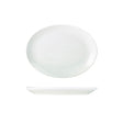 Genware Porcelain Oval Plate 25.4cm/ 10"