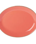 Coral Oval Plate 30cm/12"