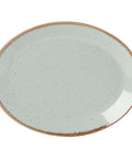 Stone Oval Plate 30cm/12"