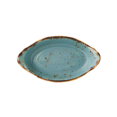 Craft Blue Oval No1 Eared Dish 20 x 11cm (7 7/8 x 4 3/8") - Pack 24