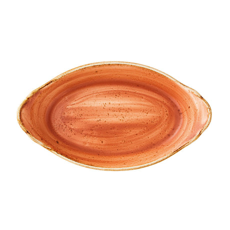 Craft Terracotta Oval No2 Eared Dish 24.5 x 13.5cm (9 5/8 x 5 3/8") - Pack 24