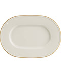 Line Gold Band Oval Plate 31cm