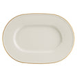 Line Gold Band Oval Plate 34cm