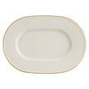 Line Gold Band Oval Plate 34cm