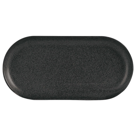 Graphite Narrow Oval Plate 30cm