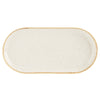 Oatmeal Narrow Oval Plate 30cm