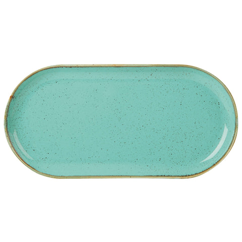 Sea Spray Narrow Oval Plate 30cm