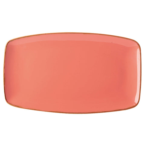 Coral Rectangular Plate 31x18cm/12"x7"