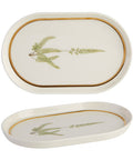 Botanical Oval Plate 18cm - Pack 6