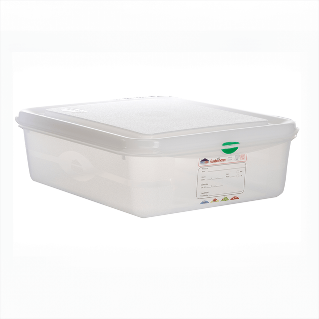 GN Storage Container 1/2 100mm Deep 6.5L