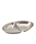 GenWare Stainless Steel Two Division Oval Vegetable Dish 35cm/ 14"