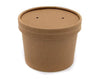 12oz Kraft Heavy Duty Soup Container & Paper Lid - 500pk