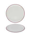 Modest Maroon Coupe Plate 25cm / 9.75"" - Pack 12
