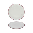 Modest Maroon Coupe Plate 25cm / 9.75"" - Pack 12