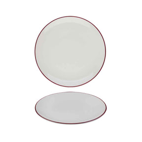Modest Maroon Coupe Plate 25cm / 9.75"" - Pack 12