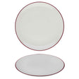Modest Maroon Coupe Plate 28.5cm / 11.25" - Pack 12