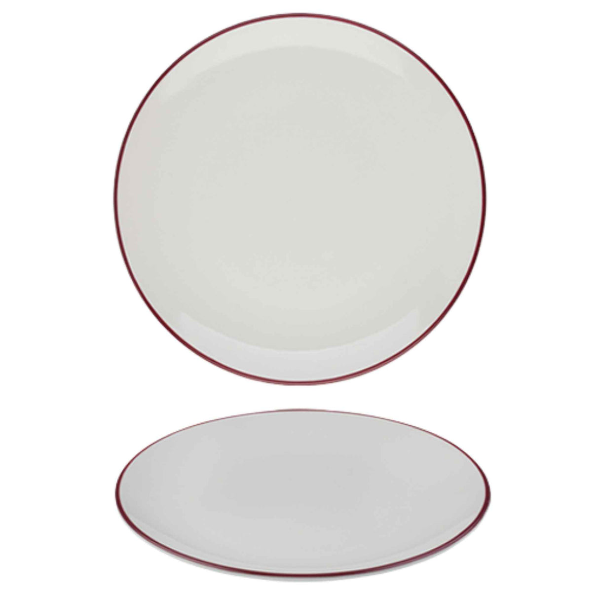 Modest Maroon Coupe Plate 28.5cm / 11.25" - Pack 12