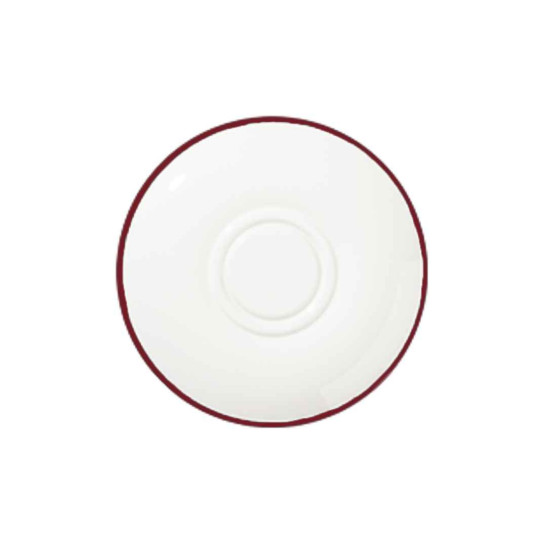 Modest Maroon Double Well Saucer 16cm / 6.25" - Pack 12