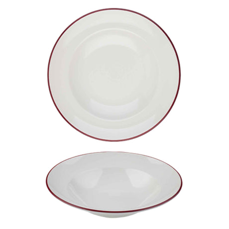 Modest Maroon Pasta Plate 28cm / 11"  560ml / 19.75oz - Pack 6