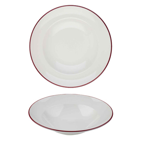 Modest Maroon Pasta Plate 28cm / 11"  560ml / 19.75oz - Pack 6