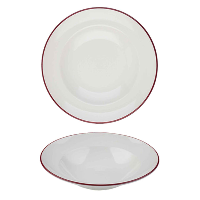 Modest Maroon Pasta Plate 28cm / 11"  560ml / 19.75oz - Pack 6