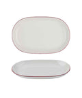 Modest Maroon Oval Platter 28 x 18cm / 11" x 7" - Pack 6