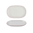 Modest Maroon Oval Platter 28 x 18cm / 11" x 7" - Pack 6