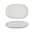 Modest Maroon Oval Platter 33 x 21cm / 13" x 8.25" - Pack 6