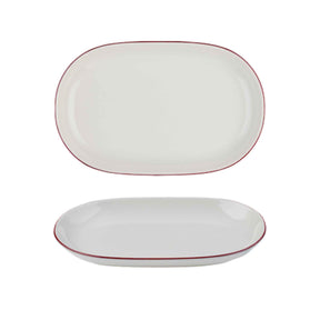 Modest Maroon Oval Platter 33 x 21cm / 13" x 8.25" - Pack 6