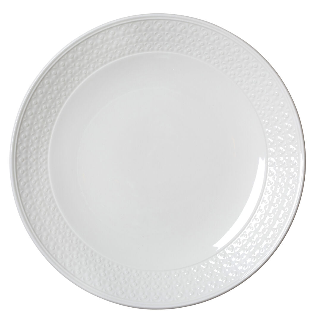 Bead Accent Coupe Plate 28.5cm (11 1/4") - Pack 6