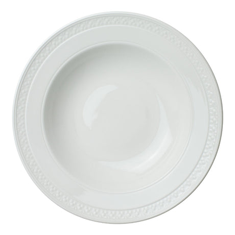 Bead Accent Rimmed Bowl 28.5cm (11 1/4") - Pack 6