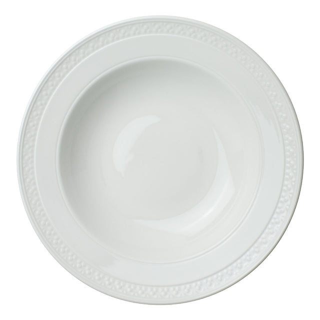 Bead Accent Rimmed Bowl 28.5cm (11 1/4") - Pack 6