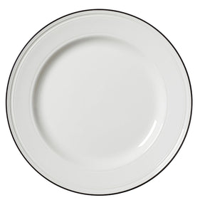 Bead Black Band Plate 28.5cm (11 1/4") - Pack 6