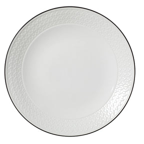 Bead Black Band Accent Coupe Plate 28.5cm (11 1/4") - Pack 6