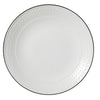 Bead Black Band Accent Coupe Plate 28.5cm (11 1/4") - Pack 6