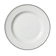Bead Black Band Plate 25.5cm (10") - Pack 12