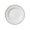 Bead Black Band Plate 20.25cm (8") - Pack 12