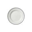 Bead Black Band Plate 16.5cm (6 1/2") - Pack 12