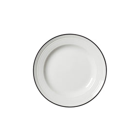 Bead Black Band Plate 16.5cm (6 1/2") - Pack 12