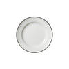 Bead Black Band Plate 16.5cm (6 1/2") - Pack 12