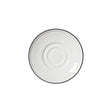 Bead Black Band Saucer 15cm (6") - Pack 12