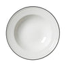 Bead Black Band Soup/Pasta Plate 24cm (9 1/2") - Pack 12