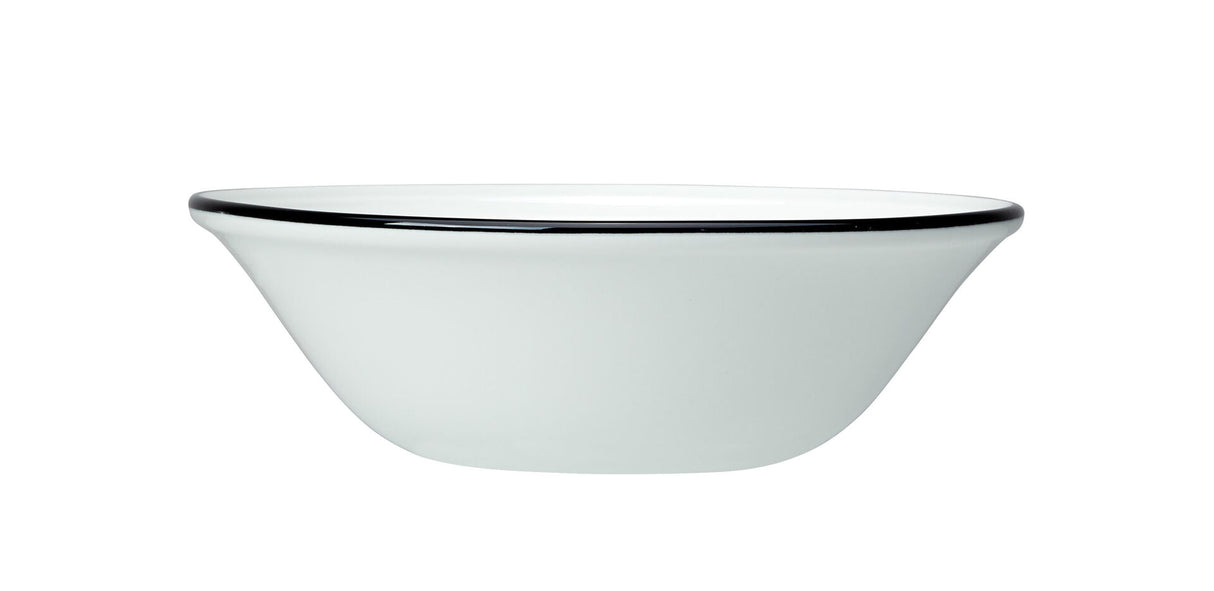 Bead Black Band Oatmeal Bowl 16.5cm (6 1/2") - Pack 12