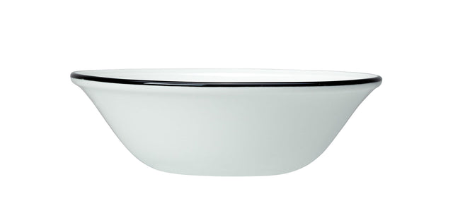 Bead Black Band Oatmeal Bowl 16.5cm (6 1/2") - Pack 12