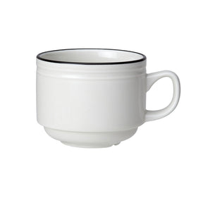 Bead Black Band Stacking Cup 20cl (7oz) - Pack 12
