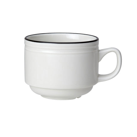 Bead Black Band Stacking Cup 20cl (7oz) - Pack 12