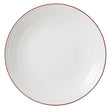 Bead Maroon Band Accent Coupe Plate 28.5cm (11 1/4") - Pack 6