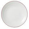 Bead Maroon Band Accent Coupe Plate 28.5cm (11 1/4") - Pack 6