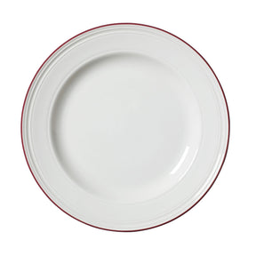 Bead Maroon Band Plate 25.5cm (10") - Pack 12